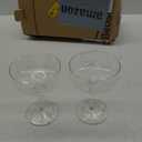 LEMONSODA Clear Martini Coupe Glasses - Classic Barware for Espresso Martini, Manhattan, Cosmopolitan – Handcrafted Luxury Glassware for Home Entertaining (Clear 6.5oz, Set of 2)