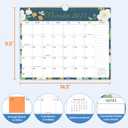 4 x SUNEE 2026 Calendar- 18 Months Wall Calendar Oct. 2025 - Mar. 2027, 14.5"x11.5" Hanging Calendar with Note for Organizing & Planning, 2026 Monthly Calendar with Next Month, Floral