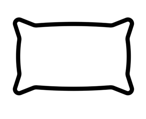 2 Pcs White Pillows 19inch x 21