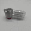 Aluminum Foil Cake Pan Heart Shaped Cupcake Cup with Lids 100 ml/ 3.4 Ounces Disposable Mini Cupcake Cup Flan Baking Cups for Valentine Mother's Day Wedding Xmas Birthday(Red,40 Sets)