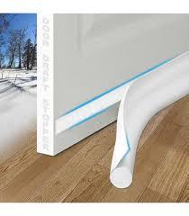 Door Draft Stopper for Bottom of Door, Under Door Gap Filler/Seal for Big Gap, No Folding Required, Flexible Installation Door Sweep soundproofing Strip for Home & Apartment, 32-36in, Black