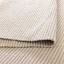 KEMA Wool Cotton Hand Woven Chunky Knit Popcorn Rug - Ivory Contemporary Area Rug for Living Room Bedroom (Ivory, 4x6)