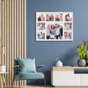 Picture Frame Collage Family Photos Display 4x4 and 8x8-9 Openings Collage Picture Frame for Wall for Tabletop Stand White Picture Frames Set for Home Decor Family Gifts