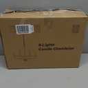 30" Gold Chandelier, 9-Light Modern Farmhouse Chandelier for Dining Room Lighting Fixtures Hanging, Candle Chandelier Light for Living Room, Kitchen Island, Bedroom and Entryway (Bulbs Not Included)