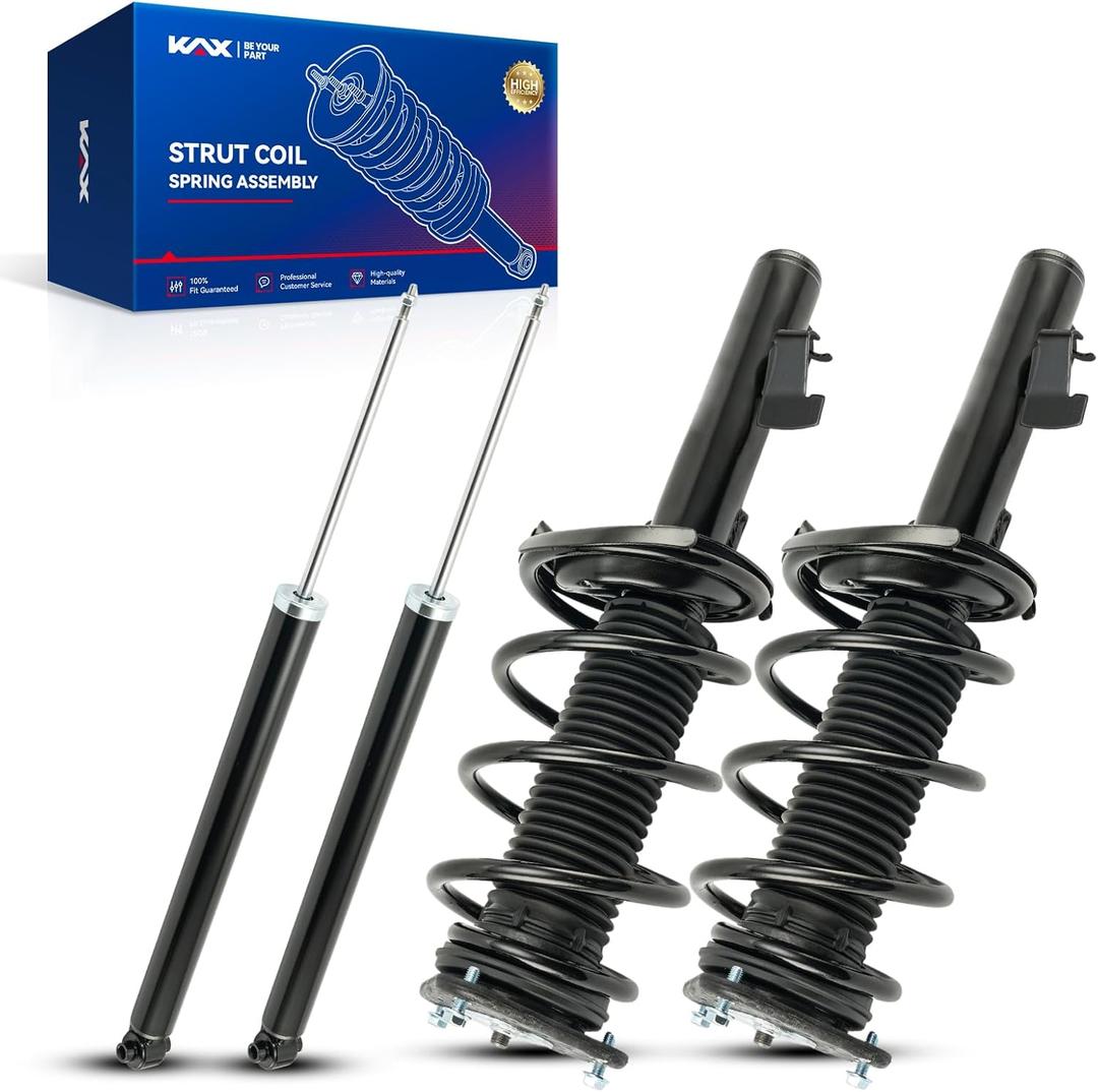KAX Front Rear Struts for Mazda 3 2004-2009, Mazda 5 2006-2010 Front Rear Shocks Quick Complete Struts Assembly, Replace 172263 172264 343412 5607-4Pcs