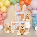MaoGoLan Bulk Teddy Bear Baby Shower, 10 Packs Small Teddy Bear Stuffed Animals in Bulk,13.5" Small Stuffed Bears Plush for Wedding,Birthday,Christmas, Party Decorations