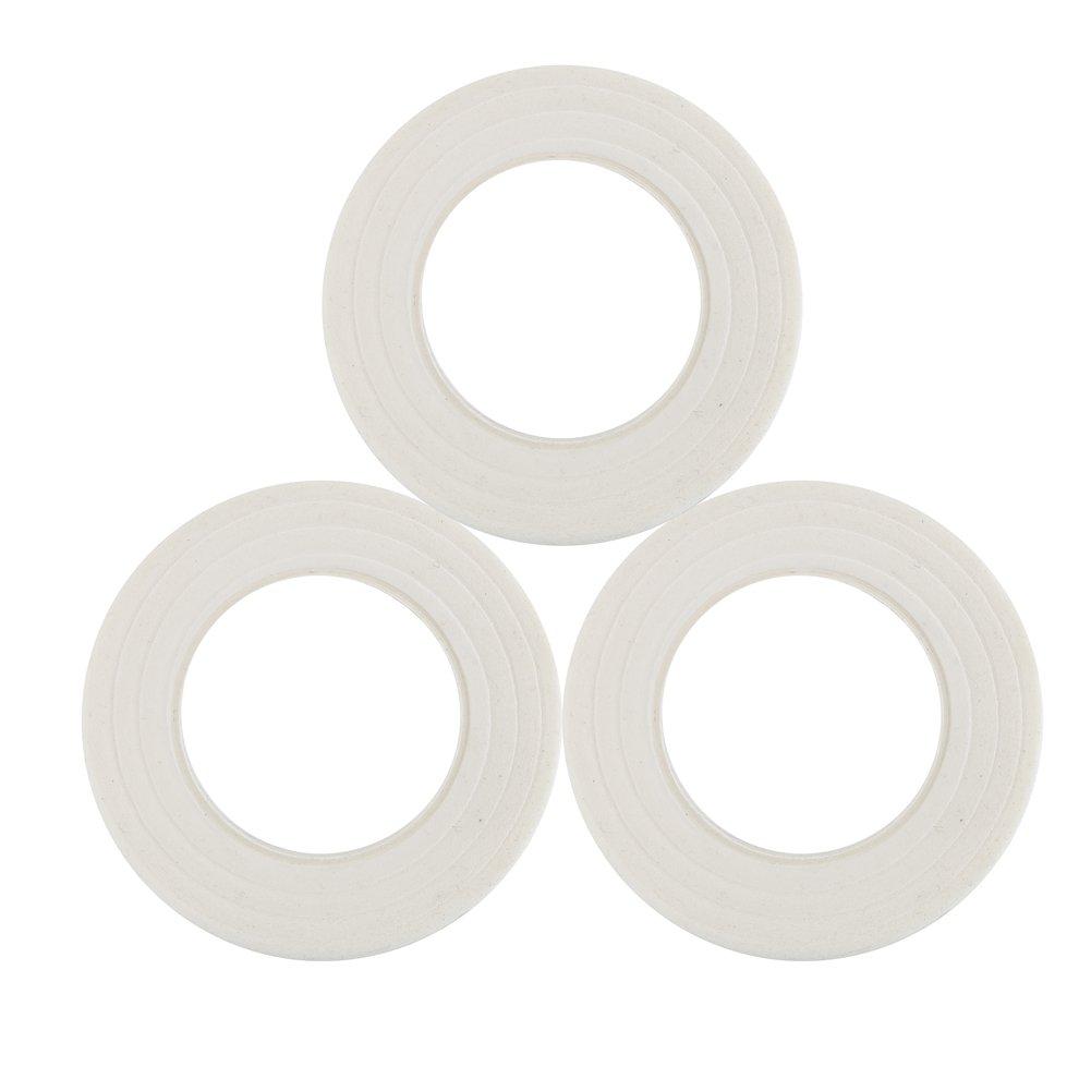 DECORA 1/2" Wide 3 Pieces White Floral Stem Wrap Tapes for Bouquets and Brooch