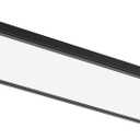 Juno Low Profile Flush Mount Flat Panel Ceiling Light, 3-in-1 Switchable LED Panel Light with Direct Mount Bracket, 1-Foot by 4-Foot, Interchangable Black and White Trim