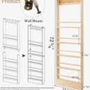 Wooden Kids Bookshelf, Wall Mount Shelf with Hooks, Organizer for Toys and Books, Space-Saving | with Hooks, Space-Saving