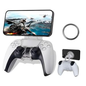 NBCP PS5 Controller Phone Mount  Adjustable Mobile Phone Holder Clip for Playstation 5 Dualsense, Magnetic Gaming Clip for iPhone & Android  Ergonomic Design, Ultra-Strong Magnets, 360 Rotation