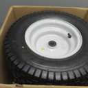 GICOOL 16x6.50-8 Tubeless Tire and Wheel, 16x6.5-8" Lawn Mower Tires, 3"-4.5" Offset Hub, 3/4" or 5/8" Bearing, Universal Fit Riding Mower and Garden Tractor Front Wheels, 4 Ply, Turf Pattern, 2 Pack