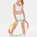 Girls Athletic Shorts Slim Tummy Control V Cross Waist Short Leggings Bike Dance Gymnastics Shorts (White, M)