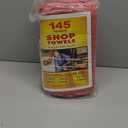 Simpli-Magic Cotton Shop Towels, Commercial Grade, Red, 145 Pack, Size: 14" x 12"