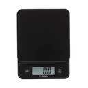Taylor Glass Top Food Scale with Touch Controls, 11 lb Capacity, Sleek Black Design for Precision Food Measurement in Grams and Ounces