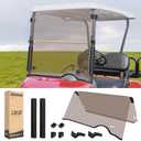  10L0L Golf Cart Windshield for EZGO RXV 2008-up Upgrade Thickened Fold Down Windshields Anti-UV Impact Resistant - 38.18"W X 32.5"H : Sports & Outdoors