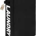 TOTANKI 25" Rolling Slim Laundry Basket on Wheels, Foldable Laundry Hamper with Handle, Collapsible Laundry Sorter and Organizer, Tall Storage Basket Bin (Black)