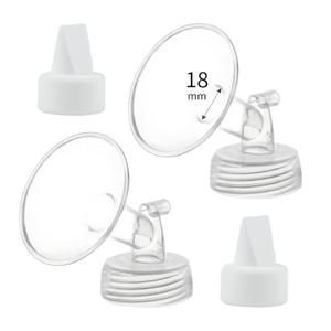 18mm Flange and Duckbill Valve Compatible with Spectra S1 S2 9 Plus Breastpump Replacement to Spectra Pump Parts, Not Original, Replace Spectra Accessories.
