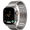 LULULOOK Titanium Band for Apple Watch Ultra 2/Ultra 49mm, DLC Scratch-resistant Coating Adjustable Replacement Smartwatch Strap w/Foldover Clasp for Men