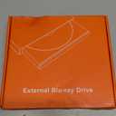 5 in 1 External Blu Ray Drive with Extension Data Cable, Portable Blu Ray Player with USB 3.0 Type-C , CD DVD Burner 3D Blu Ray with SD/TF Port, Blu Ray Drive Compatible with Windows Laptop Desktop