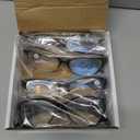 Yogo Vision Magnifying Glasses for Reading, High Magnification One Power Magnifier Readers Cateye for Women 5 pk +4.00