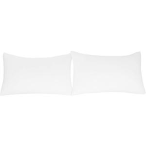 Stretch Pillowcases - Micro Jersey Knit & Ultra Soft, Standard Size - Set of 2 Pillow Cases, White (Queen)