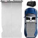 Memory Foam Mattress for Tesla Model Y, AYAMAYA 2.4" Foldable Car Camping Mattress with Sheet & Head Support and Storage Bag, Fits Tesla Frunk Trunk for Road Trips