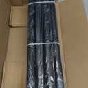 Modern Black Curtain Rods Set, 48-84 Inches Adjustable, Heavy Duty 1 Inch Diameter, Decorative Finials, 2 Pack, for Windows, Outdoor, Farmhouse, Bedroom, Kitchen, Living Room