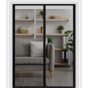 Self Sealing Magnetic Screen Door, Actual Screen Size 38 x 81 Fit Door Size 36 x 80 Inch Kid and Pet Friendly Walk Through Door Screen Magnetic Closure