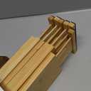 SpaceAid Bamboo Dresser Drawer Dividers 6 Pack, 4.65 High Adjustable 12.5-17 Drawer Organizers, Expandable Organization for Clothing, Clothes, Dressers, Natural