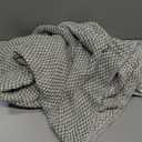 DII Woven Throw Collection 100% Cotton, Basketweave, 50x60, Artichoke Green