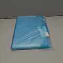 3 Pack Expanding File Folder, Pocket Document Organizer with Snap Closure and Labels (Letter Size, Blue)