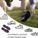 2 x Insoles for Airtag Hidden Holder Protective Insoles for Kids Track Your Steps and Shoes Design Comfort & Discreet Footwear (135-150mm Kid 6.5-Kid 8) (Gray)