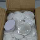 Happizza 200 Sets 58mm(2.25 in) Blank Pin Back Buttons Parts for Button Maker Machine 58mm, Round Badge Making Supplies, Includes Metal Cover, Plastic Button Back Cover, Clear Film&Blank Paper