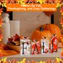 Zenymb 4 Pcs Fall Decorations for Home, Rustic Farmhouse FALL Signs Centerpieces, Autumn Decor Block Set for Thanksgiving Harvest Tiered Tray, Mantel & Table Decor