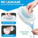 Catheter for Men, Urine Collection Bag for Elderly Men Male Age 80, Reusable Portable Silicone Urinal with 2 Bags (White-Elderly Men)