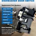 DD34-00007A Reliable Safety Dishwasher Door Latch Lock Switch Fits Samsung Dishwashers (DW80J9945US, DW80J7550UG, DW80M9960UG) Replaces AP5917184, DD3400007A, 113127
