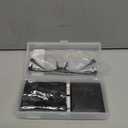 Multifocus Reading Glasses Men Bifocal No Line Progressive Multifocal Reader Blue Light Computer Frame Eyeglasses 2pk (Clear 0 Zero Top Multifocal Lens(black/Brush)