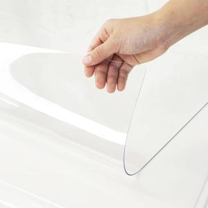 Warmstar Clear Table Cover Protector 36 x 60 Inch,1.5mm Thick Plastic Table Cover Rectangle,PVC Clear Table Protector,Desk Protector Mat for Kitchen, Dresser, Writing DeskDining Room Table (Clear 1.5mm)