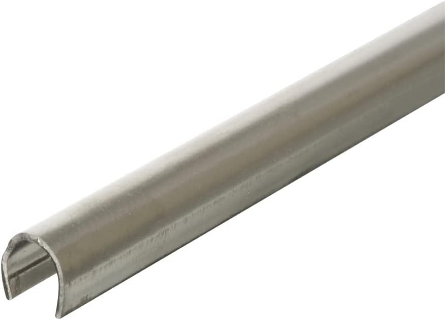 Prime-Line D 1579-1 Sliding Door Repair Track Repair Worn or Damaged Aluminum Tracks and Horizontal Window Tracks, 1/4' x 8', Stainless Steel (Single Pack)