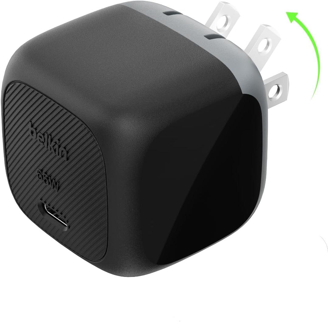 Belkin USB C Charger Block 65W, Super Fast Charging Block, Type C Wall Charger - Apple iPhone 17, Air, Pro, Galaxy S26, Google Pixel 10, MacBook, AirPods, Chromebook, Nintendo Switch 2 & More - Black