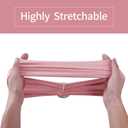 Peomeise 100pcs Dusty Pink Spandex Chair Sashes with Buckle Slider for Wedding, Party Decoration