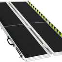 Wheelchair Ramp 5FT, Anti-Slip Aluminum Folding Handicap Portable Ramp, Wheelchair Ramps for Home Steps, Stairs, Doorways, Scooter Ramp