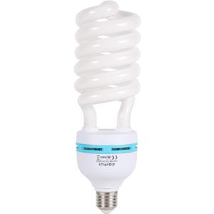 135W Light Bulb 5500K CFL Daylight Spiral Softbox Bulb in E27 Socket for Photography Photo Video Studio Lighting White 1 Pack