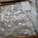 Yerliker 24"x24" Capiz Shell Wall Decor, Framed Coastal Seashell Wall Art, 25.6"L x 25.6"W