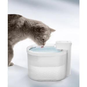 VIMALIFE Cat Dog Water Fountain, 3L/101oz Christmas Gifts for Dogs & Cats Automatic Water Dispenser, Food Grade Pet Drinking Fountain with Filter System, Quiet & Easy Clean, White