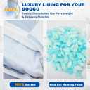 Dog Bed with Removable Washable Cover for Small Dogs Deluxe Plush Dog Crate Beds Comfy Kennel Pad Waterproof Lining and Blue Gel Memory Foam Memory FoamBlue 30 * 20 * 4in