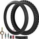 70/100-17 2.50/2.75-17 Motorcycle Tire and Inner Tube Off Road Fit for Coolster TaoTao 110cc 125cc 140cc QG-214 X-M125 125cc C70 CL70 CR80 CR80R CR80RB CRF80F CRF100F CRF125F CRF150R CT90 CT110 XR100R
