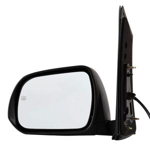 Driver Side Mirror Compatible with 2011-2014 Toyota Sienna 5Pins with Power Glass Heated Manual Folding Black Left Side View Mirrors Replace TO1320265