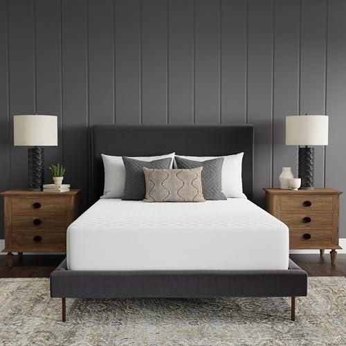 Sealy Luxury 100% Cotton Soft Top Layer, High Loft Comfort EternaLoft Fiberfill, Durable Stretch Corners Mattresses 18 Inches Deep Machine Washable Fitted Mattress Pad, Full Size, White