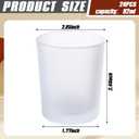 SiliFine Set of 24 Frosted Votive Candle Holders Bulk Tealight Candle Holder Wedding Party Birthday Centerpieces Spa Supplies Home Decorations